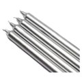 Zest Candle Zest Candle CEZ-104 10 in. Metallic Silver Straight Taper Candles -1 Dozen CEZ-104